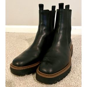 Sam Edelman Laguna Waterproof Lug Sole Bootie black size 10